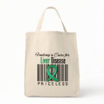 Finding a Cure For Liver Disease PRICELESS Canvas Bags