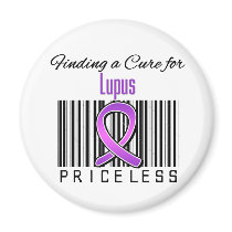 Finding a Cure For Lupus PRICELESS Fridge Magnet