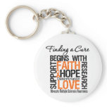 Finding a Cure For Multiple Sclerosis keychains