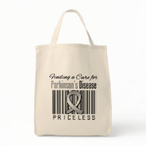 Finding a Cure For Parkinsons Disease PRICELESS Canvas Bags