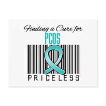 Finding a Cure For PCOS PRICELESS Post Card
