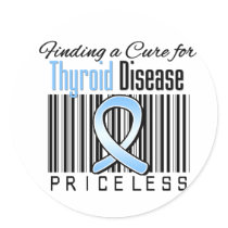 Finding a Cure For Thryoid Disease PRICELESS Sticker