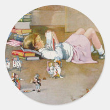 FINDING WONDERLAND ROUND STICKER