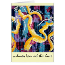 Fine Art Card 'soulmates' - Augustine