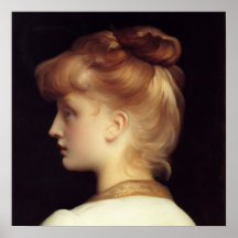 Fine art of a girl poster