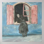 Fine Art Print on canvas/"French Gossip"