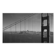 Fine Art Print San Francisco through Golden Gate B Photo Print