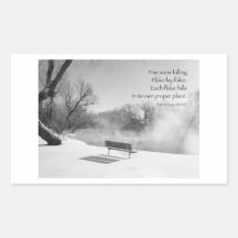Fine Art with Words of Wisdom Rectangle Stickers