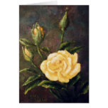 Fine Art Yellow Rose and Buds Still Life cards