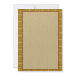 Fine Gold Deco Border n Babysoft Golden Leaves invitations