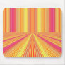 fine pink orange stripes with perspective mouse pad