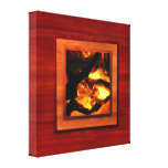 Fine wood illusion wrapped canvas photo frame canvas prints