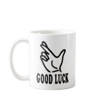 finger good luck icon mugs