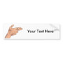 Finger Gun Pistol Shooting Hand Sign Gesture Bumper Stickers