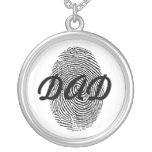 Fingerprint Father's Day Keepsake Pendant necklaces