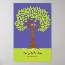 Fingerprint / Signature Tree Wedding (Nighttime)