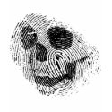 Fingerprint skull t-shirts