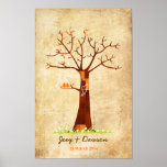 Fingerprint Tree Wedding Guestbook (Vintage)