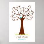 Fingerprint Tree Wedding - Heartastic (White)