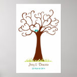 Fingerprint Tree Wedding - Heartastic (White)