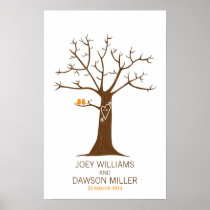 Fingerprint Tree Wedding (White)