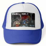 finish him, FiNiSh, !!!, HIM, @La.m Mesh Hat