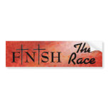 "Finish the Race" bumper stickers