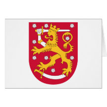 Finland Coat of arms FI Greeting Cards