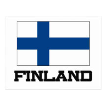 Finland Flag Postcard