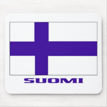 Finland Flag + "SUOMI" Mouse pad