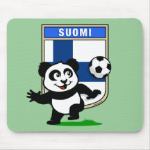 Finland Football Panda Mouse Pads