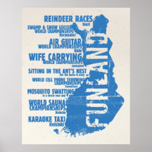Finland Funland List 2 Colossal Poster/Print