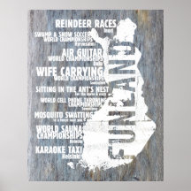 Finland Funland List 4 Colossal Poster/Print