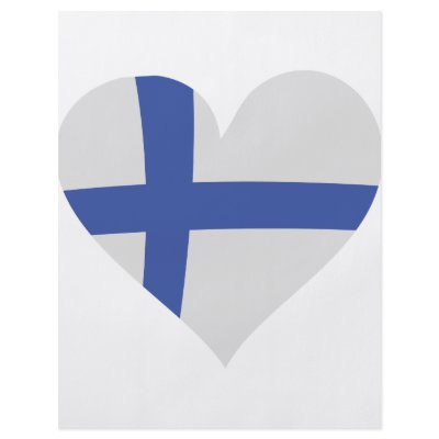 Finland heart icon flyer by TomaniacLines