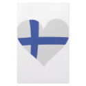 Finland heart icon stationery