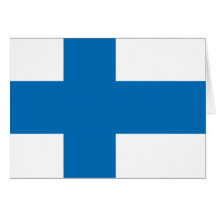 Finland High quality Flag Card