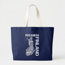 FINLAND MAP bag - Rovaniemi - choose style