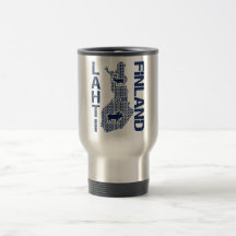 FINLAND MAP mug - Lahti - choose style, color