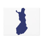 Finland Map postcards