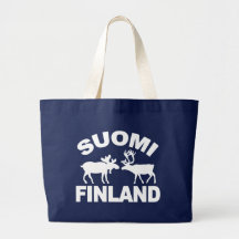 Finland Moose & Reindeer bag - choose style