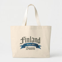 Finland Since 1917 Canvas Bags