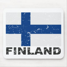 Finland Vintage Flag Mousepads