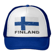 Finland Vintage Flag Trucker Hat