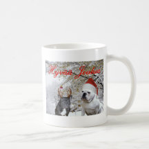 Finnish Bulldog Christmas 2 Coffee Mugs