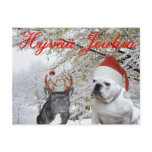 Finnish Bulldog Christmas 2 Post Card