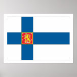 Finnish Coat of Arms Flag Posters