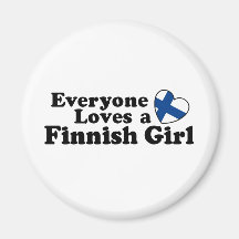 Finnish Girl Refrigerator Magnets