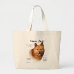 Finnish Spitz History Design Tote Bags
