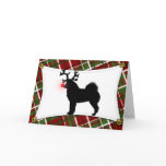 Finnish Spitz Reindeer Christmas Card