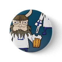 Finnish Viking Fan Button